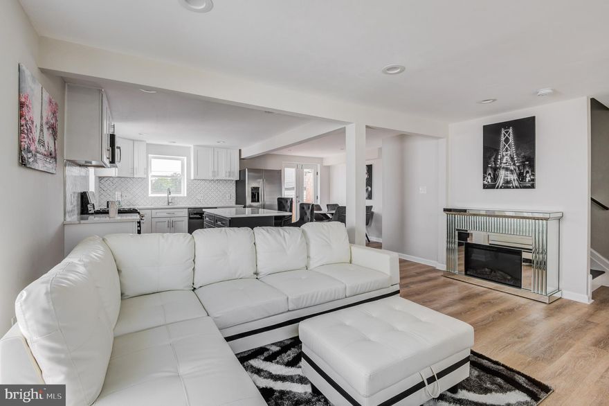 May qualify  for up to $10,000 Vacant to Value Grant ! Get ready to fall in love with this beautifully renovated 3bd/2ba rowhome in the Reisterstown Station neighborhood. This house is like a fresh start because everything is brand new, inside and out giving you absolute peace of mind and making the home a comfy and hassle free place to live. The kitchen is spacious boasting a large island and beautiful countertops. Upstairs there are two large bedrooms that share a custom bathroom and a laundry room that adds an extra layer of convenience. The finished basement provides additional living space perfect for entertaining along with the full bathroom and bedroom. The bathrooms have cool custom tiles. Outside there are two great features as well - a large deck where you can relax and off street parking. Schedule a tour today so that you can pack your bags and move right on in!