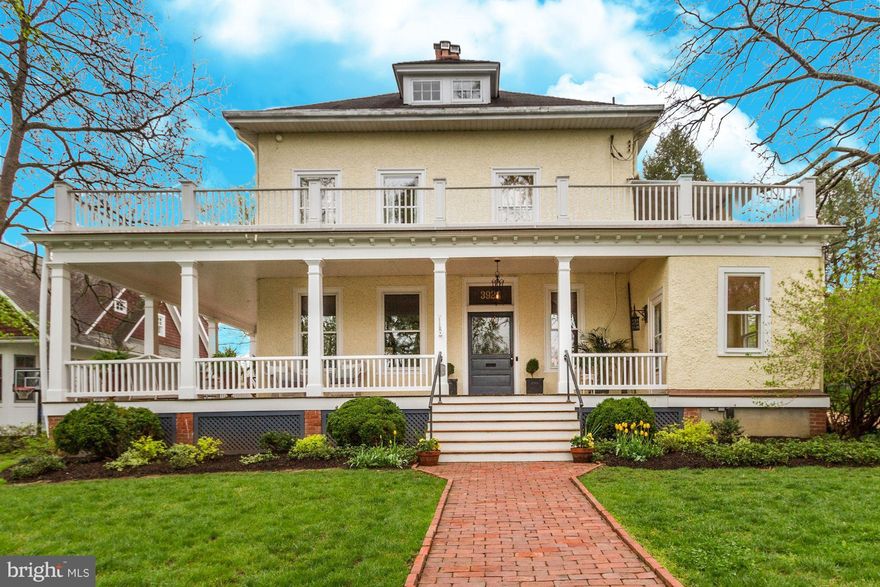 "Sunny Crest" - in historic Town of Kensington, on large lot in Kensington-Parkwood school district, Recently fully renovated w/ historic detail, original custom moldings, heart pine floors, pocket doors, butler pantry.6 BR/3.5BA, formal LR & DR, 2 family rooms, home office, solarium & more! Walk to MARC train & Kensington amenities. Rare opportunity in sought after neighborhood! A forever home!!