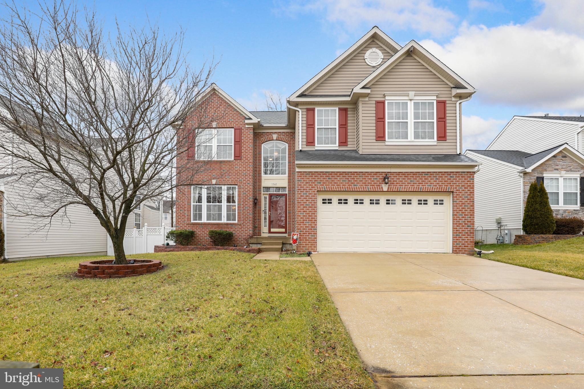 Welcome to 1361 Tralee Circle! This beautiful home is nestled in the Wexford Community. Come home to an open floor plan with 4 bedrooms, 2 full bathrooms, 2 half baths, a finished basement, a 10x10 patio and 10x12 rear deck. The 2-car garage with new garage door with light panels. Walk inside the front entry to a grand two-story foyer. A living room is situated in the front of the home that opens to a separate dining room that features crown molding and custom window treatments. The large eat-in kitchen with SS appliances, 42-inch cabinets, Samsung fridge (2017), GE dishwasher (2018), GE wall oven, gas cooktop stove, and light fixtures.The kitchen open ups to the gorgeous 2 story family room with hardwood floors, a gas fireplace and extra windows with custom window treatments. Walk-out from the kitchen to the deck and enjoy the lovely, fenced backyard. The main level is completed with a half bath and the laundry/mud room featuring a Smart Samsung washer & dryer (2018). The second-floor features four bedrooms and two full bathrooms. The spacious primary bedroom suite with vaulted ceiling is complete with a walk-in closet, and an en-suite bathroom boasting a large soaking tub, stall shower, and double vanities. You have 3 additional spacious bedrooms on the second floor and a full bathroom. The lower level is completely finished with a full bath, custom paint with chair-rail molding, custom new carpet and walk-up steps to the backyard. There are walking trails and gazebo in the community for your enjoyment. Excellently maintained with ample natural light. Convenient access to major travels routes (I-95 & Route 40), Aberdeen Proving Ground (APG), and local shopping. Updates: New Roof (May 2022) Hot Water Heater (2-3 yrs old) New HVAC (4-5 yrs old)