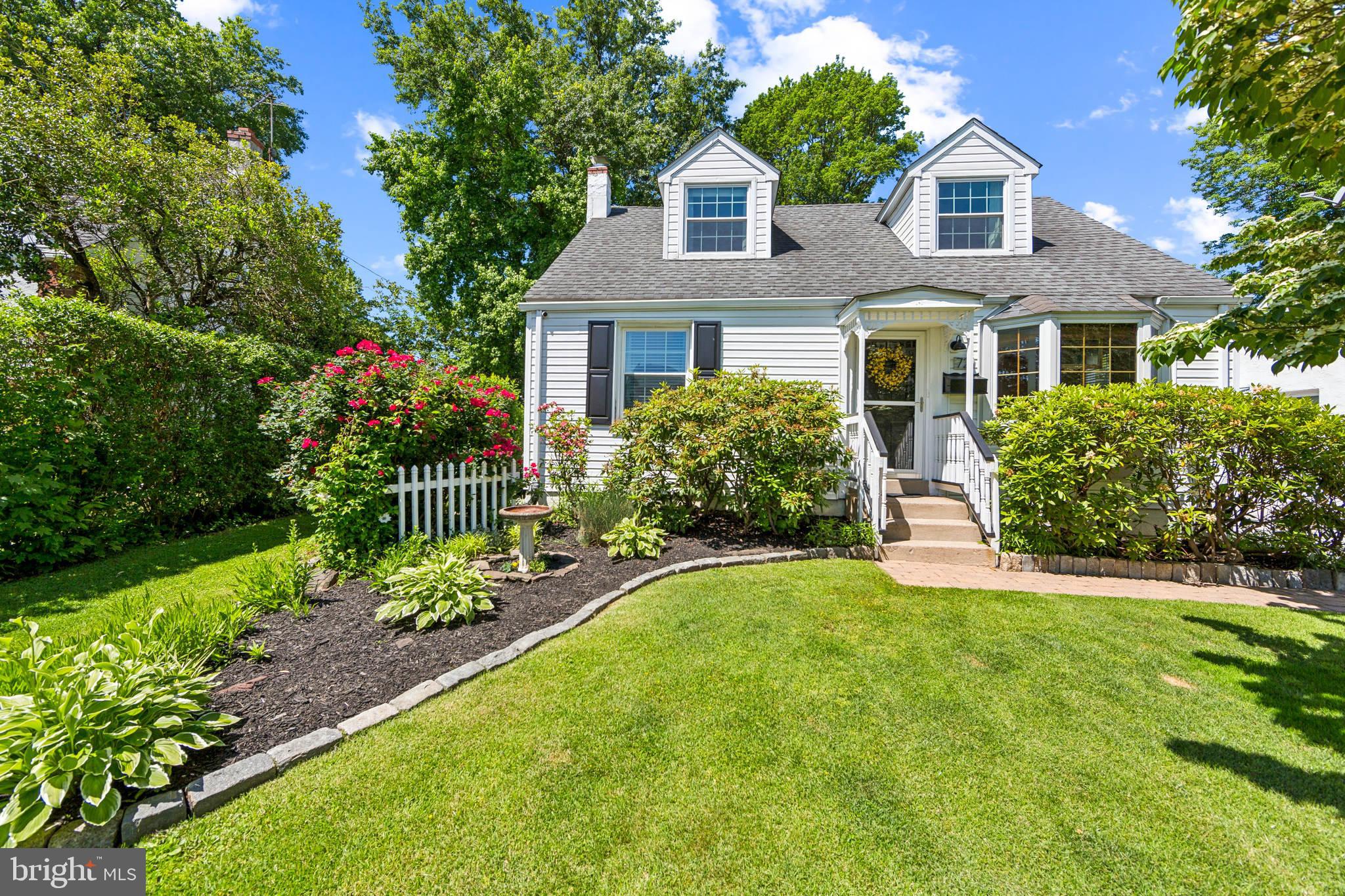 Step into this fabulous Cape Cod-style gem that’s bursting with personality and polished upgrades! With 3 spacious bedrooms, 2 beautifully updated baths, and a sun-drenched all-season room, there's plenty of space to spread out, relax, and enjoy life. The kitchen features rich wood cabinetry, stainless appliances, and a sleek glass tile backsplash that adds just the right amount of sparkle. The first floor bathroom has a jacuzzi tub, because who doesn’t deserve a spa day at home? The all-season room—a true stunner! Soaring ceilings, skylights, a cozy gas fireplace, and built-in shelving make this space feel both grand and inviting. Slide open the glass doors and step out to your very own backyard oasis—complete with a patio, lush landscaping, and a charming shed perfect for gardening, storage, or your next Pinterest project. There's even an electric retractable awning to keep you cool and covered with the touch of a button! All three bedrooms boast gleaming hardwood floors, with the upstairs featuring two lovely bedrooms and a second full bath. Bonus: the doors upstairs? They're solid wood originals salvaged from Princeton University! The first floor bedroom can also make a perfect home office. Downstairs, a huge finished basement gives you even more space to play, whether it's movie nights, a home gym, or game room. A Murphy bed completes this space. There’s also tons of storage, a laundry area, and a workshop. Located in a great neighborhood, just a mile from the Swarthmore Regional Rail station and minutes from 476 and I-95, this charming home blends comfort, character, and convenience like no other. Come fall in love with your next home at 721 Brookside Ave—it's got heart, soul, and a whole lot of style!