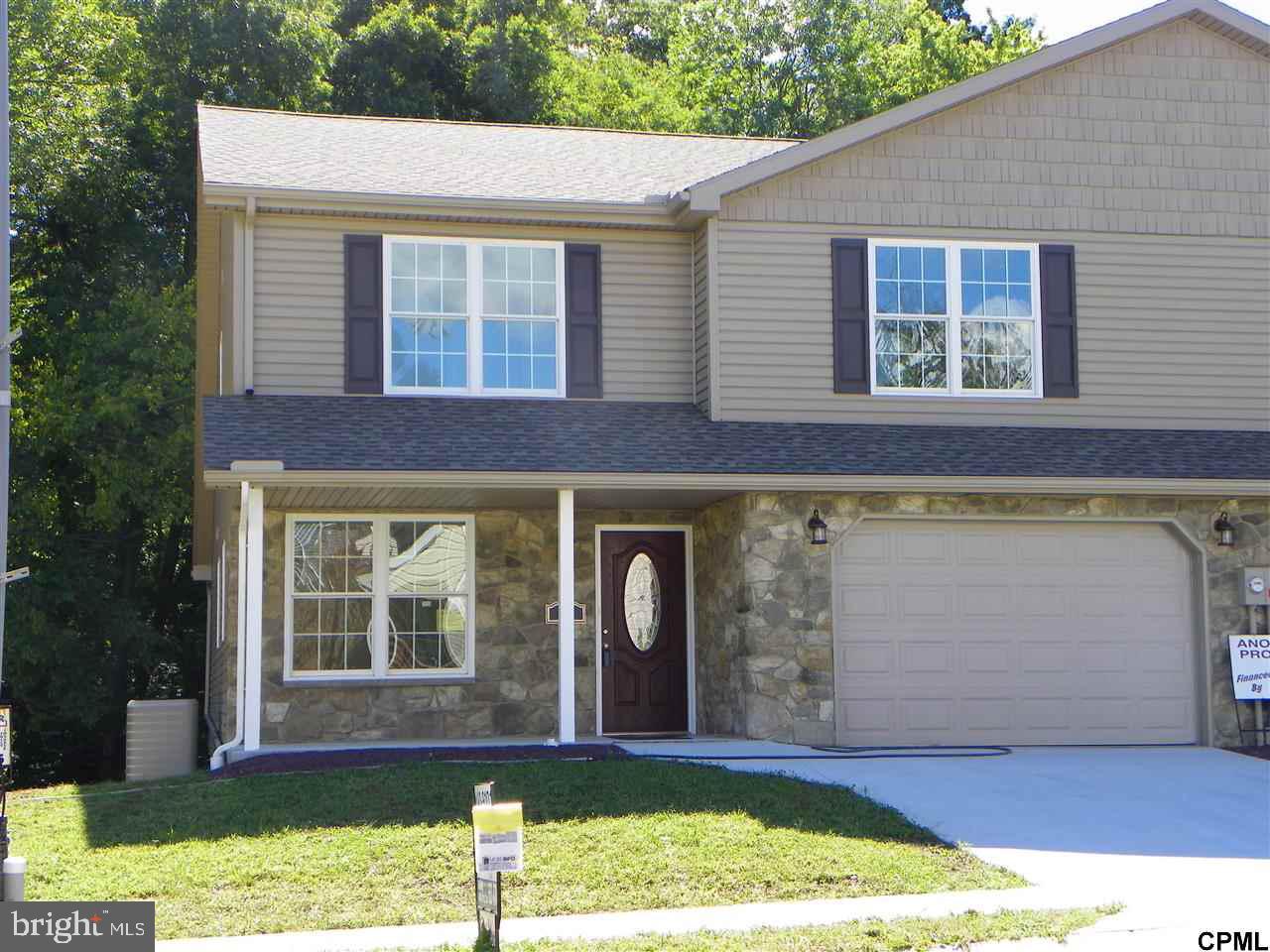 Elegant brand new duplex with 1st floor master suite awaiting your color selections! 1st floor with master suite, laundry & powder room, living room with 16x12 rear deck, dining room & spacious kitchen. 2nd floor with family room, 2 bedrooms & full bath. Wooded views & walk-out basement with Superior Walls with 9? ceilings. Almost 2,200 sq ft with NO HOA FEES & fire sprinkler system for your safety! Seller is licensed agent.