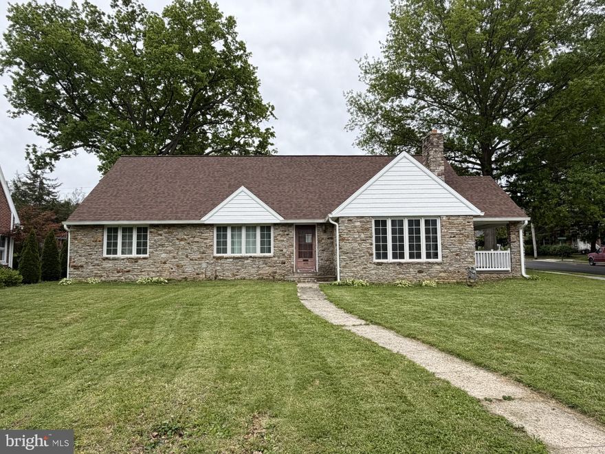 CHARMING STONE RANCHER IN HAGERSTOWN, MD! This home offers 3 bedrooms and 2 full bathrooms, along with a comfortable layout that includes a spacious living room w/fireplace, dining room, kitchen, and full attic. The full unfinished basement provides ample storage space and additional potential. Situated on a desirable corner lot, the property also features a detached 2-car garage, offering plenty of parking and convenience. Don’t miss the opportunity to make this charming home your own! This property will be offered at auction on Thursday, June 11, 2026, at 3:00PM. The List price in no way represents a minimum, starting, or acceptable bid.