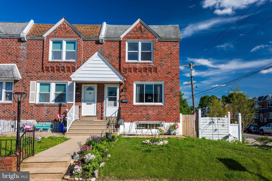 Offer Deadline Sunday June 1, 8:00pm
Welcome home to this beautifully maintained and spacious end-of-row home, perfectly situated in a quiet cul-de-sac in the Upper Holmesburg section of Northeast Philadelphia. This charming property offers 3 spacious bedrooms and 1.5 bathrooms, with an open floor plan concept ideal for entertaining. The large, fully fenced side yard provides plenty of outdoor space for gatherings, while the attractive exterior is perfect for relaxing out front. Inside, you’ll find durable LVP flooring throughout, a fully finished basement offering additional living space, a laundry room, and plenty storage. Open House Saturday May 31, 2025 11:00-1:00