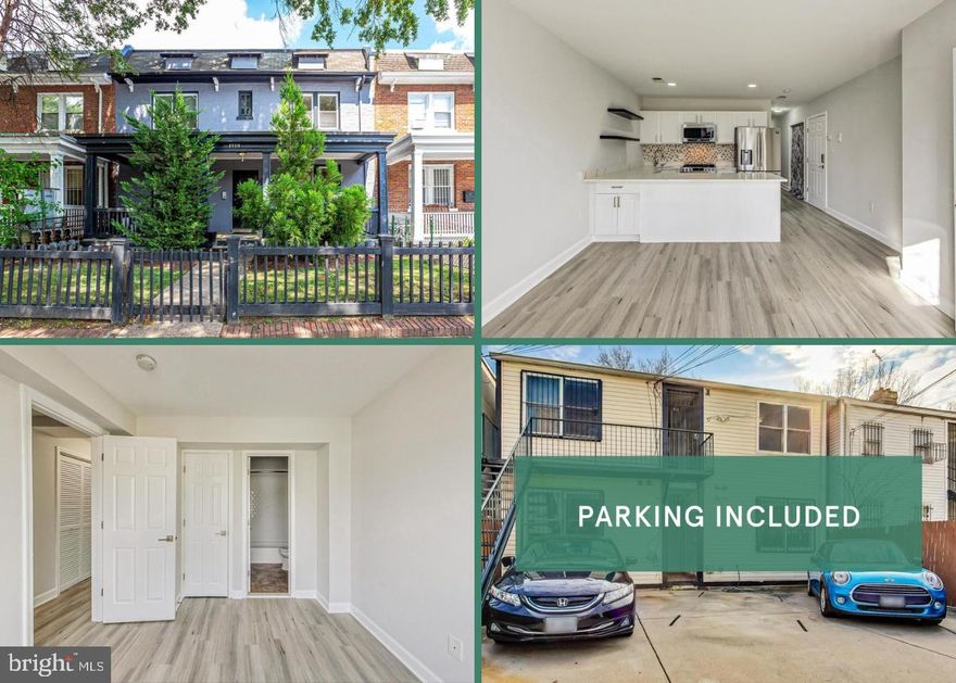 Step into this updated 2 bed, 2 bath condo—a top-floor haven in a cozy 4-unit building, offering secured parking! Inside, an open layout welcomes you with luxury vinyl floors, and recessed lighting —a comfortable space with in-unit laundry for added convenience. The kitchen shines with oversized cabinets and new stainless steel appliances, including a gas range. The primary bedroom accommodates a king bed, an ensuite bath, and a spacious walk-in closet. Nearby you will find plenty of local favorites including Gallaudet, H Street, NoMa, Union Market, La Cosecha, Union Station, and Ivy City—convenience at your doorstep.