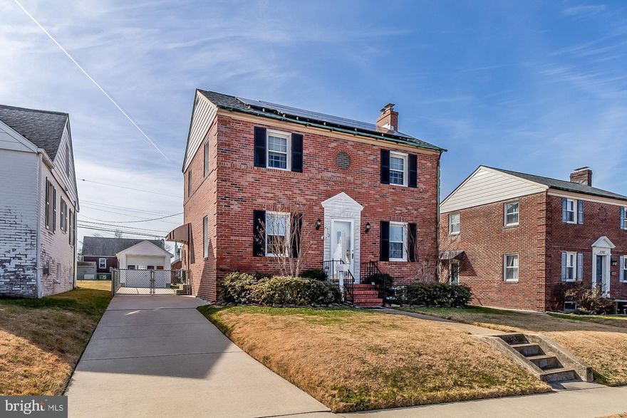 SELLER IS REQUESTING  BEST AND FINAL OFFERS BY 5:00 PM MARCH 9, 2024. Very lovely and well-maintained brick colonial on a quiet street.  Home has a concrete driveway leading back to an over-sized garage, fenced in back yard, shed and covered patio. 3 bedrooms and 2 full baths, updated windows, hardwood floors on main level and brand new carpet upstairs and on the stairs.  Partially finished basement and separate laundry room. This home has a brand new, never been used solar panel system offering many tax incentives, rebates and perks.  See attached disclosures with assumable solar contract and information on the great advantages of owning your own solar panel system and the money you will save on energy.  This house is a rare find in Parkville