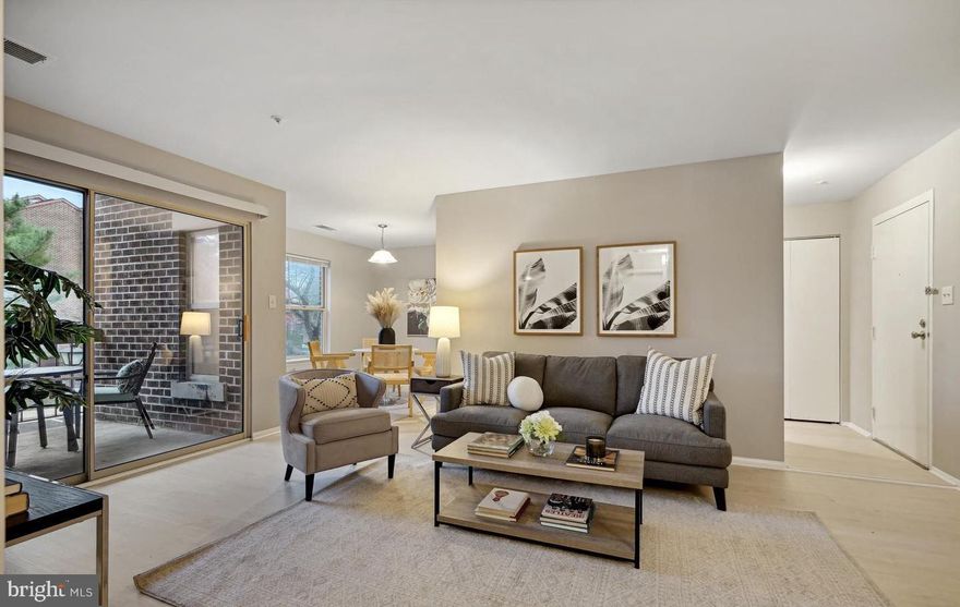 Discover the ultimate in convenient living at the charming Summer Ridge Condominium community! This cozy 2 bedroom, 1 bathroom condo boasts a generously sized primary bedroom featuring two spacious closets. The second room is adequately proportioned & bright and airy. The modern kitchen,with its delightfully backsplashed walls; is fully equipped with essential appliances, including a stove, microwave, refrigerator, and dishwasher. The convenience extends further with the inclusion of an in-unit laundry room with its brand new washer & dryer machines plus ample storage space for your needs. Step outside through the sliding glass doors to your private balcony terrace, a tranquil space to unwind and enjoy the outdoors. What sets this condo apart is the discreet extra storage. As an added bonus, this community offers access to nearby tennis courts, a refreshing pool, and a playground, perfect for recreation and leisure. Plan your tour today and experience the epitome of convenient and elegant living! Close to bus stop and connection to the Shady Grove metro within approx. 10 minutes. Shopping center close by for all your restaurant and auto and supermarket needs. great schools.