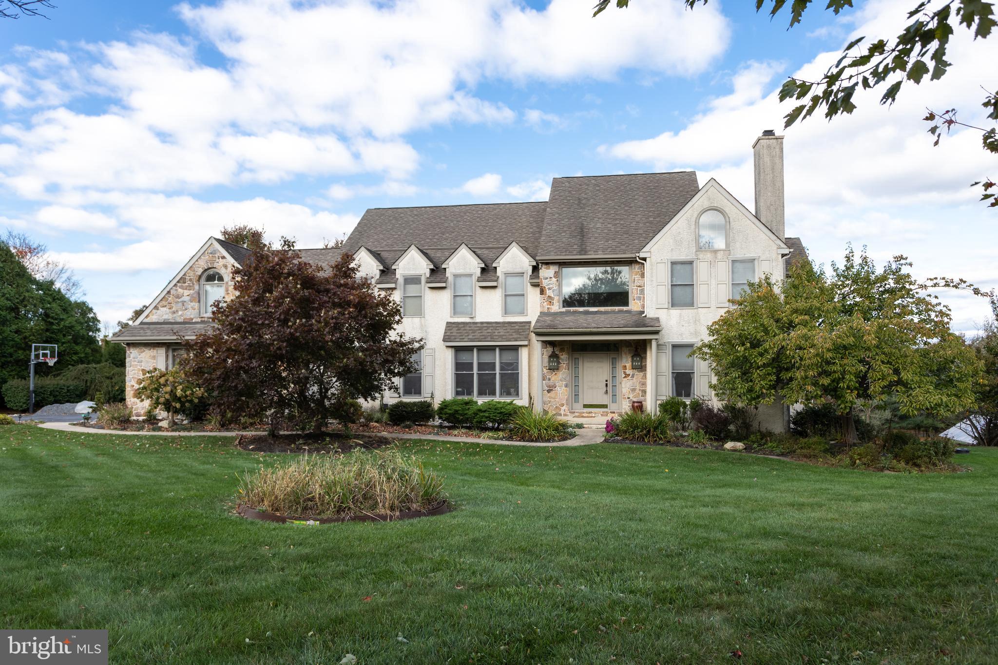 Welcome Home to Beautiful 6 William Penn Drive in the Highly Desirable Downingtown Area School District! This home has it all: a spacious open floor plan, gorgeous panoramic views from the multi-tiered rear deck, a 3-car garage, a beautifully landscaped 1.7 acre lot and loads of potential! Enter home into an impressive 2-story foyer featuring hardwood floors with over 4,400 sq ft of living space. Main floor includes: a formal Living Room and Den with cathedral ceilings, a spacious Dining Room with impressive trey ceiling; a private study with built in shelving, & a convenient recently updated powder room ideal for entertaining. Make sure to relax and unwind next to the Living Room's large floor to ceiling stone fireplace. Spacious Eat-In Kitchen includes ample cabinet space along, a double oven, and a comfortable island/breakfast bar. Venture upstairs on either the front or rear staircase. Escape to the spacious Master Suite with cathedral ceiling & palladium window. Kick your feet up in the private sitting room before entering the exquisite tiled master bath with his & hers sinks, a whirlpool tub & stall shower. Second floor includes 4 additional bedrooms and 2 additional bathrooms. The daylight walk-out basement includes high ceilings, and would be a fantastic additional space for entertainment! Rear two-tiered deck overlooks breathtaking landscaped 1.7 acre yard. Do not be fooled by the need for some cosmetic updates, this home provides the opportunity for instant equity as it is being offered substantially below market value. Recent updates include a New Roof, New Hot Water Heater, and two New A/C Heating Units. Schedule your showing today and get ready to enjoy your forever home!