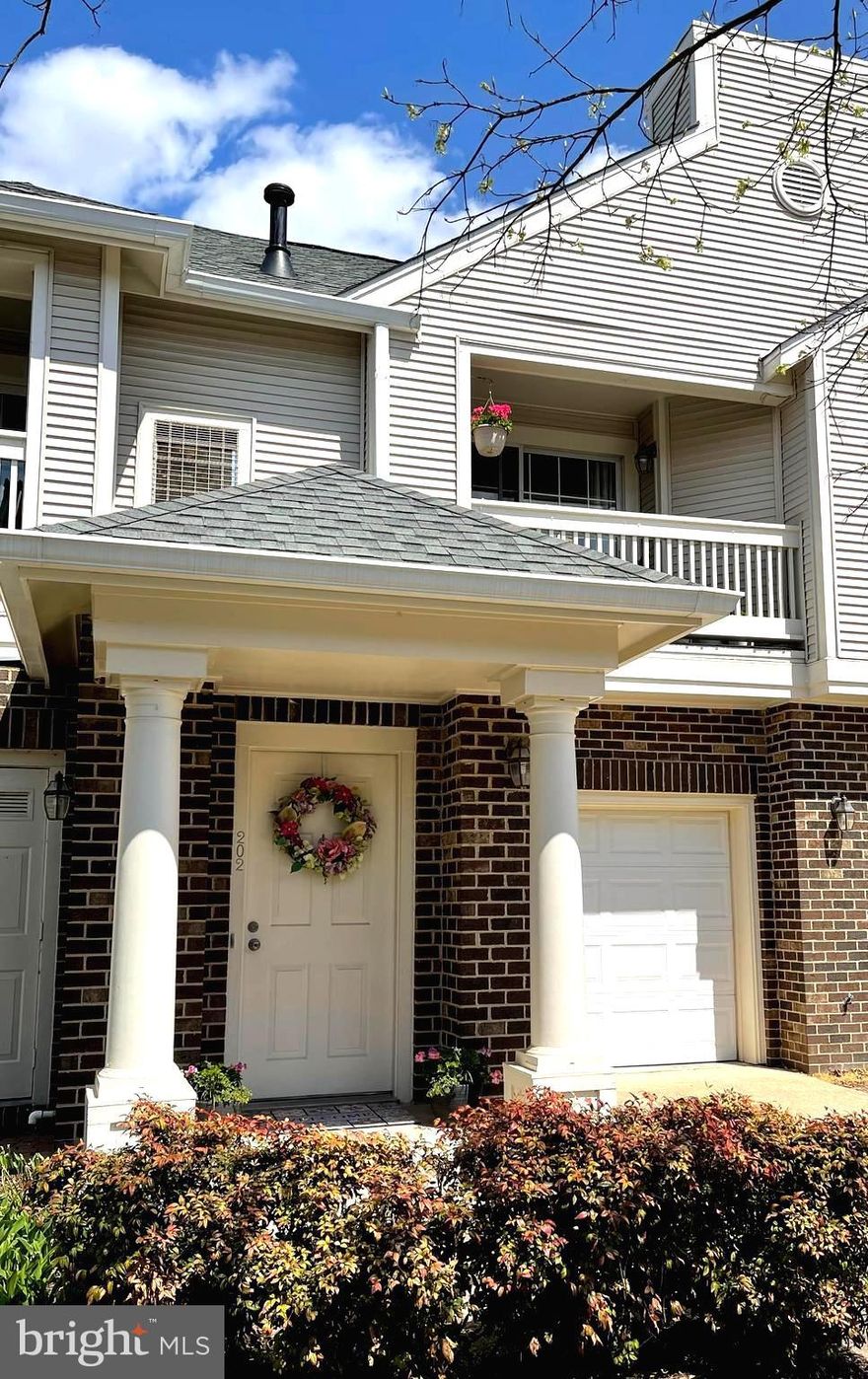 LOCATION, LOCATION, LOCATION!  Loudoun County property located in Ashburn, Virginia in the Chelsea Courts Condominiums has a  beautifully maintained 2 bedroom, 2 bath remodeled Cottage with a Courtyard.  Truly a move-in ready, minutes to GW University, Virginia Science & Technology & Nursing Campus.  Major roadways - Route 7, Route 28, Loudoun County Parkway, Dulles Airport, Silverline.  The extra touches show in this meticulously kept condo by its many desirable features.  Gorgeous Expresso Brown Plank Flooring from the Foyer Level up the extra wide staircase (40 inches) is a convenience for moving furniture or large items up the staircase.  As you enter the upper level, the Kitchen features newer appliances, antique white cabinets, granite countertops, a black-2 well,  deep sink, ceramic flooring & Decora outlets and switch covers replaced throughout the condo and garage in 2018.  The Pantry has custom built shelving.  The washer and dryer are front loading and conveniently located!  This traditional floorplan has a Dining Room area with a Balcony access.  Sit outside with your morning coffee/tea or relax in the Living room and turn on the gas fireplace for those cool  mornings or evenings for added comfort.  The hall  bathroom has a  shower & tub, with a new showerhead, toilet, vanity and sink.  Newer carpets are in the bedrooms and closets areas.   In the Primary Bedroom, the walk in closet features a custom built closet you'll love!  The second Guest bedroom closet also has double rods and double shelf built ins with a single rod/double shelf on the opposite side for maximum storage.  In the garage, there are two unique features.  The first is an additional storage area unique to the condos in the development and second, a long driveway which can accommodate more than one car!  The garage and additional storage measure 24' x 19'.    Don't miss out on this property!  Great location, Great amenity access, close to GWU Science & Technology Campus.