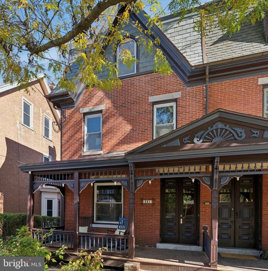 Welcome to 321 Gay St — one of two beautifully preserved twin homes dating back to the 1890s, featuring one-of-a-kind updates and timeless finishes.

This stunning property offers over 4,000 square feet of living space with five spacious bedrooms, 2.5 bathrooms, and 10-foot ceilings on every floor.

Step inside to find a one-of-a-kind refinished wood pocket door in the living room — a rare architectural gem that showcases the home’s historic character. All of the original wood trim and doors have been meticulously restored and stripped of paint to reveal their natural beauty and rich grain, adding warmth and authenticity throughout.

The custom kitchen showcases high-end finishes and premium appliances, complemented by a versatile wet bar just off the kitchen — perfect for hosting gatherings on the new rear deck or transforming into a cozy coffee bar for your morning routine.

Both primary bathrooms feature unique, designer tile work, and every system in the home has been fully updated — including new windows, roof, and HVAC. The basement features a complete French drain system for added peace of mind.

Additional highlights include brand new retaining walls, a rebuilt front porch, and a new rear deck ideal for entertaining. The property also boasts a new slate roof with copper gutters, and a freshly installed parking pad providing off-street parking for two cars, with additional street parking on quiet surrounding roads.

Experience the perfect blend of historic charm and modern luxury at 321 Gay St — a rare find in pristine condition.