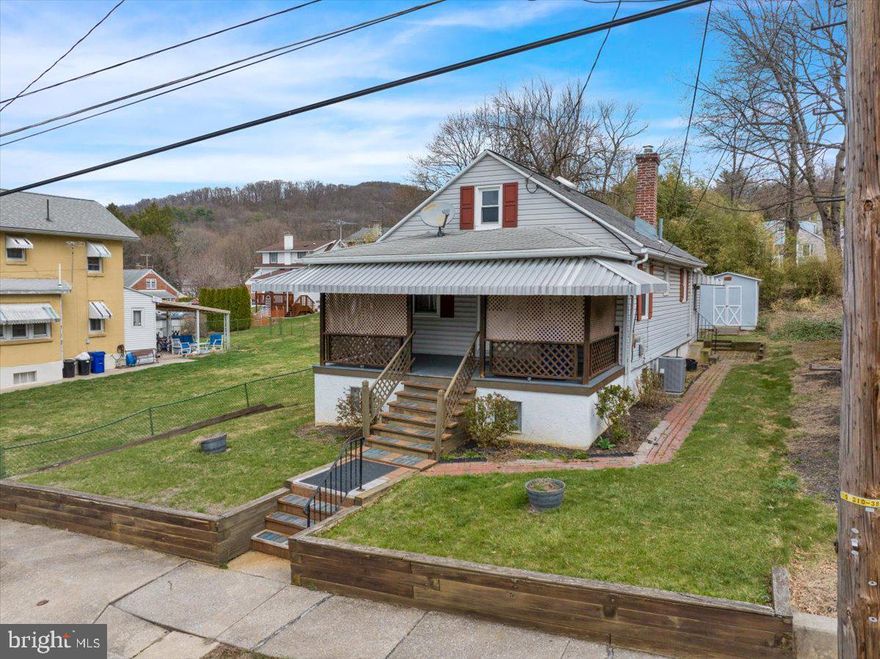 Welcome to 3221 Gray Street in Laureldale Borough. This Muhlenberg Schools one story no steps ranch style home offers one bedroom, one bathroom and 884 square feet of move in ready living area. Step up onto the wonderful covered front porch - a great spot to converse with friends while enjoying your favorite summer beverage that leads inside to the spacious front living room that leads you down the hallway to the kitchen passing the full tub shower bathroom and bedroom on your way. Kitchen features include full eat-in, oak cabinets, gas range and refrigerator included. A rear laundry mudroom offers great pantry storage space and leads you to the rear 2 tier rear deck/patio - a great spot for a summer BBQ.  All this plus a full basement with workshop area, hi efficiency gas HVAC and close proximity to schools, parks, shopping, dining and more! Schedule your tour today!