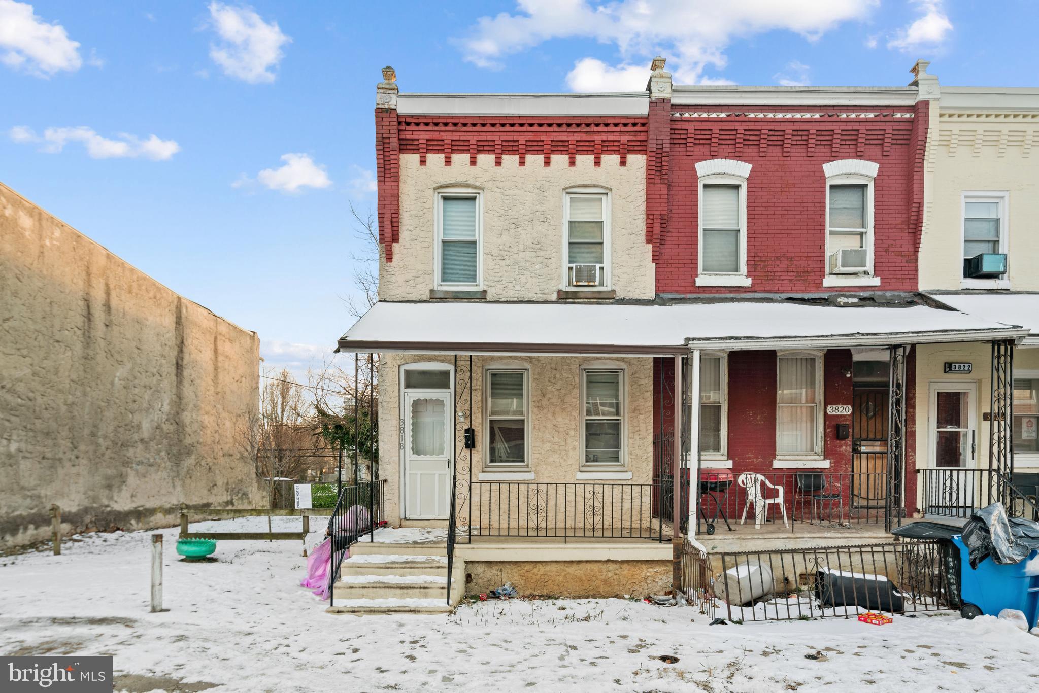 Calling all investors and owner occupants! Welcome to 3818 Reno St, a charming 3-bedroom home in the heart of Mantua!
This delightful 2-story townhouse offers 3 bedrooms and 1 full bathroom across 1,000 square feet of living space. Built in 1925, this home combines classic architectural details with modern comforts.
As you approach, you're welcomed by a traditional brick façade that exudes timeless appeal. Step inside to discover an open floor plan featuring hardwood flooring throughout, creating a warm and inviting atmosphere. The spacious living and dining areas flow seamlessly, providing an ideal space for both relaxation and entertaining.
The well-appointed kitchen is ready for your culinary adventures, offering ample cabinet space and the potential for personalization. Upstairs, you'll find three generously sized bedrooms, each with ample closet space, and a full bathroom designed to accommodate your daily routines.
Outside, the property features a backyard space perfect for outdoor gatherings, gardening, or simply unwinding after a long day. Located in the vibrant Mantua neighborhood, you'll enjoy proximity to local shops, dining, parks, and public transportation options, making city living convenient and accessible.
Don't miss the opportunity to own this charming Mantua townhouse—schedule your showing today!