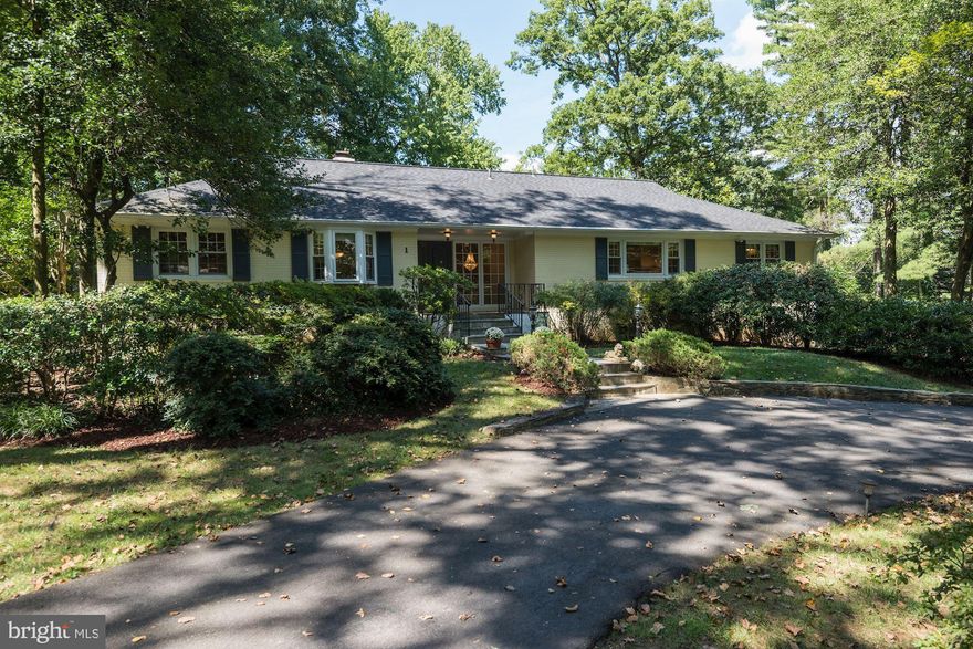 Terrific Rental Opportunity! Captivating brick rambler on .6-acre corner lot in sought-after community. Inviting interior boasts a fresh modern paint palette, gleaming hardwood floors, and generous room sizes. Main level highlights include an open marble foyer, large and elegant dining and living rooms, a granite/stainless kitchen with delightful breakfast area + bay window, a family room with glass door access to the deck, a private powder room, a luxurious MBR suite with walk-in closet and spa bath, two additional bedrooms, and a renovated full hall bathroom. The versatile walk-out lower level boasts stylish plank flooring, an expansive recreation room with built-in bookshelves, the home's 4th bedroom + 3rd full bath, a bar with sink, a storage (wine?) room , a large laundry room with closets, additional storage, and access to both the rear patio & grounds and the side-loading garage. Simply lovely, tranquil grounds with mature shrubbery and trees, large tiered rear deck and patio, impressive semi-circular drive,  and an oversized 2-car garage. Burning Tree/Pyle/Whitman!