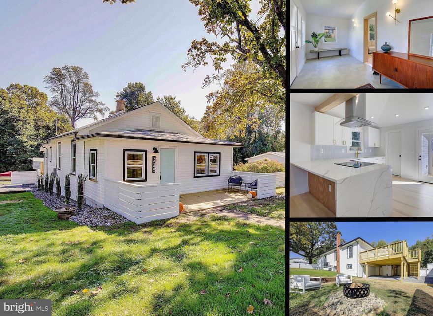 Experience the serenity of this distinctive three bedroom home in enchanting Chesapeake Beach, MD. Renovated in a relaxed, yet elegant modern style, this home features a Calacatta Laza Waterfall countertop, Malibu Wide Plank French Oak Fortuna floors, Samsung AI SmartDial WiFi Washer & Dryer, exposed White Oak beam and trim, and more. New architectural shingle roof, new front and back porches, new appliances, new HVAC system and ductwork, and all new plumbing and electrical systems. All permits completed and available upon request. You'll love the cozy fire pit on brisk fall nights, and waking up with morning coffee on your spacious back deck. Commute to DC, NoVa, Annapolis, Andrews Air Force base. Just a one minute drive to Brownies Beach (currently only open to Chesapeake Beach residents)! Broker / Owner