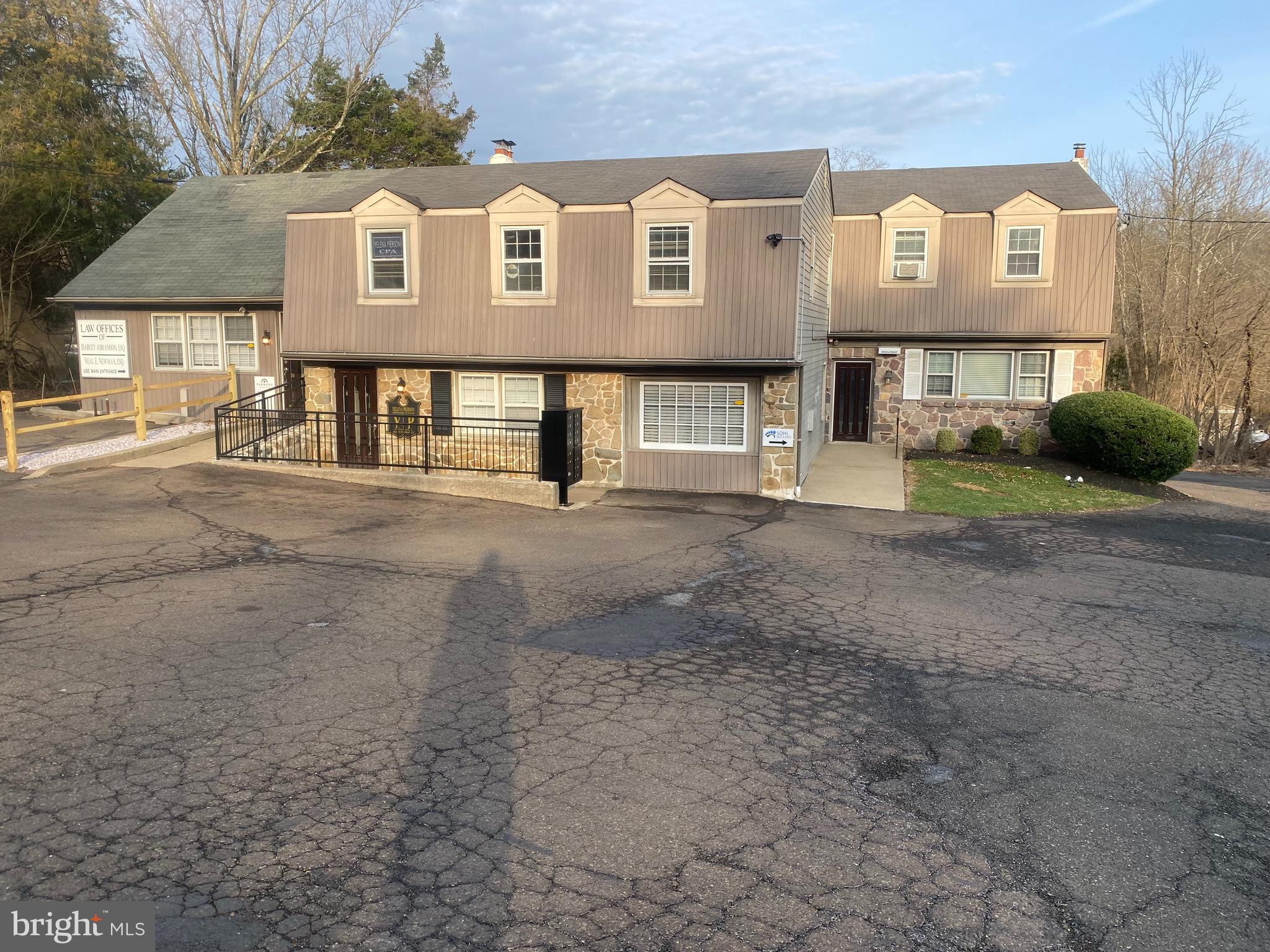 Welcome to the office complex at 86 Buck Road Holland Pa. Excellent 2nd floor office space available immediately for lease. Rent includes all utilities except phone and internet. Newly Renovated. Current tenants include an CPA Practice, Attorney and a Podiatrist. Listing agent must accompany all showings. Please give 24hr notice. There are 2 different 2 room office spaces available on the 2nd floor to choose from that can be rented together creating 4 offices or can be rented as a single 1 office suite as well. Several options available. All offices share a conference room, waiting room and kitchenette.