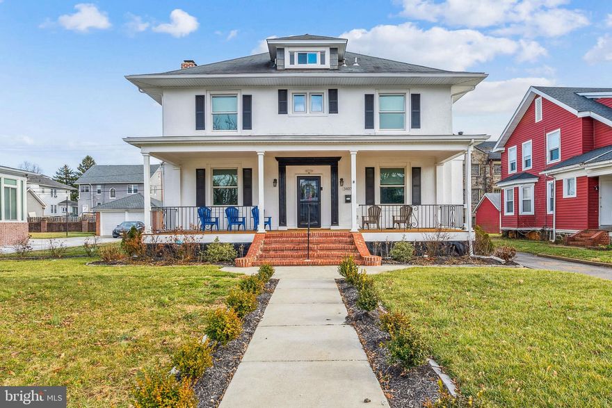 WELCOME TO ASHBURTON, ONE OF THE MOST SOUGHT AFTER NEIGHBORHOODS IN BALTIMORE. THIS SPECTACULAR CONTEMPORARY HAS 6 BEDROOMS, 4.5 BATHS AND 3400+ SF OF FINISHED SPACE ON 4 LEVELS! GORGEOUS CUSTOM CHEF'S KITCHEN HAS PENINSULA, STAINLESS STEEL APPLIANCES, GRANITE COUNTERS AND STYLISH BACK SPLASH. NEW HARDWOOD FLOORING COVERS THE 1st FLOOR, SECOND FLOOR HAS 3 BEDROOMS INCLUDING MASTER SUITE W/ LARGE BATHROOM THAT HAS BOTH BATH AND SHOWER, ALSO 3rd FL COULD BE BEDROOM SUITE OR OFFICE. HUGE FINISHED BASEMENT WITH OVER 1000 SF FAMILY ROOM, 2 BEDROOMS, BATH AND LAUNDRY. EXTERIOR HAS BEAUTIFUL NEW FRONT PORCH, IS WELL LANDSCAPED WITH 2 CAR GARAGE, AND MULTI CAR DRIVEWAY. ALL NEW PLUMBING, HVAC, ELECTRIC AND WATERPROOFED BASEMENT.  HOME IS BEING SOLD AS IS.