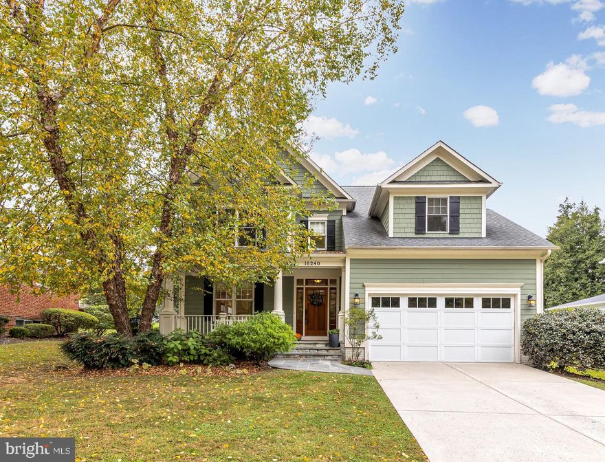 Welcome to 10240 Hatherleigh Drive, located in one of Bethesda’s most convenient neighborhoods. Sited on a 14k+ square foot lot with plenty of room to breathe on all sides, this is a primo lot … one of the largest lots in the neighborhood! Designed by Chris Lapp, AIA and built by Douglas Construction in 2007, this home offers over 6k square feet of living space on three levels. This house has everything today’s buyer is looking for: generous room sizes, high ceilings, wood floors on the upper two levels, private home office, large mud room, bedroom level laundry, two-car garage and plenty of storage. A charming front porch welcomes visitors and allows room to sit and enjoy evenings outdoors. Formal living and dining rooms offer great space for entertaining, and the kitchen has lots of cabinetry, a large island with seating and plenty of space for a large table. The sun-soaked family room features a cozy gas fireplace. Five bedrooms up include a primary suite with two walk-in closets and bathroom with separate tub and shower, two bedrooms connected by a buddy bath, and two additional bedrooms with a full bath in the hallway. The front bedroom has built-in bookshelves and is an ideal place for a second home office. A sixth bedroom and additional full bath are located on the lower level, along with a spacious recreation room, an exercise room (or potential theater room) and two large storage areas. Outdoor entertaining is a breeze on the large patio, professionally designed and installed by Capitol Hardscapes. The backyard is fully-fenced and could easily accommodate a large swimming pool, sport court, playground and more! This super-convenient location is less than one mile to Grosvenor Metro, a few blocks to the Bethesda Trolley Trail in one direction and a few blocks to Wildwood Shopping Center in the other! Bethesda Bagels, Starbucks, Balducci’s, Rakugaki, Le Pain … It’s all right there in the neighborhood! This home is sited across from an undeveloped wooded lot so although it’s right in the middle of the action it feels more secluded than the average Bethesda home.