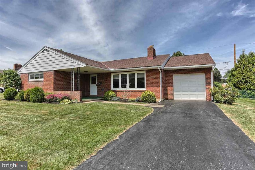 Well maintained brick ranch on a nice lot in great New Cumberland Boro.  Location includes: Central Air, Fireplace, Hardwood floors throughout, 2nd Full Bath on LL, Basement usable as Large Game Room, see disclosures for upgrade/replacement dates on windows, Central Air, Roof, Siding, Garage Door Etc.