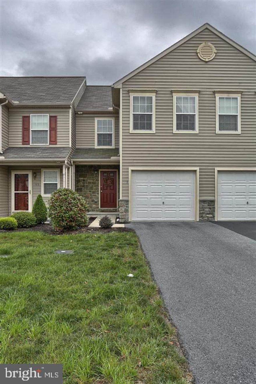 Sweet townhouse in great location & quick easy commute to Hershey or Harrisburg. Functional open floor plan - bright & cheerful. Economical gas heat. All appliances included. Nice patio off dining area overlooking open common area. Full basement offers potential for more living space. Easy care laminate flooring in living rm. Let the HOA take care of your lawn & snow removal here so you can enjoy your free time!