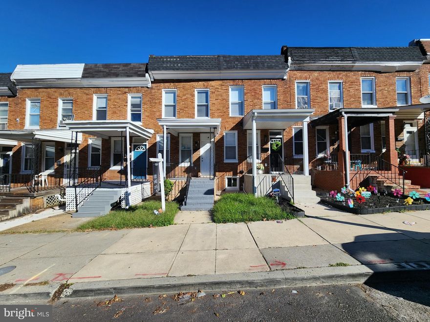 ONLINE AUCTION: Bidding begins 11/12/2025 @ 11:00 AM. Bidding ends 11/14/2025 @ 11:30 AM. List Price is Suggested Opening Bid. Deposit: $10,000.
 
This two-story townhouse is located in the Four by Four neighborhood of Baltimore City. Residents can enjoy the nearby attractions such as Erdman Shopping Center, Clifton Park, and Belair Edison Crossing Shopping Center. The property is vacant. The property also is close to Belair Road (U.S. Route 1), which provides a major east-west traffic artery for commuting toward downtown or linking to other highways.