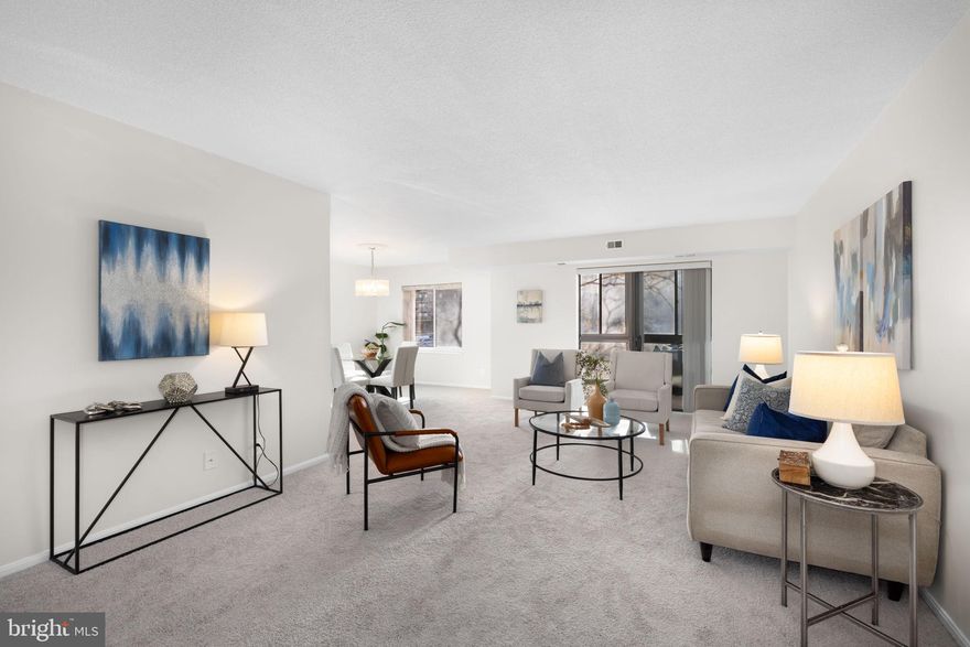 Life at The Rotonda in McLean, VA offers a resort-style experience in a gated, 30+ acre condominium community right in the heart of Tysons and now in the Langley school pyramid*! Unit 221 offers two bedrooms and two full bathrooms. The open living room features picture windows and has ample space for a separate dining area. A highlight is the sunroom. The eat-in kitchen also contains the stacked washer/dryer for convenience. The primary suite is an oasis with walk-in closets and an en suite bath with make-up vanity. Enjoy peace of mind of a new (2023) Carrier HVAC and LG washer and dryer (2025). Conveying with this wonderful condo are an assigned garage parking space and a storage unit. Enjoy amenities such as indoor and outdoor pools, fitness center, courts for tennis, basketball, and other sports, social spaces for gatherings both inside and out, game room, library, landscaped grounds, a wooded area, open green space, and a pond with a gazebo.
<br>
<br>
* Note: Per FCPS Board vote on 1/22/26, the Rotonda will be zoned to Cooper/Langley beginning with the 2026-27 School Year with options for grandfathering (currently Longfellow/McLean).  Check out FCPS rezoning website for more details.