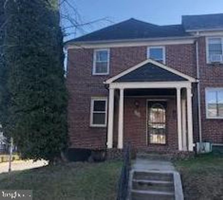 Winston - Govans EOG townhome with garage now available!   2 generous bedrooms on the second floor. large lot.  Home needs some TLC but could be an excellent opportunity for the right person.  Make your appointment