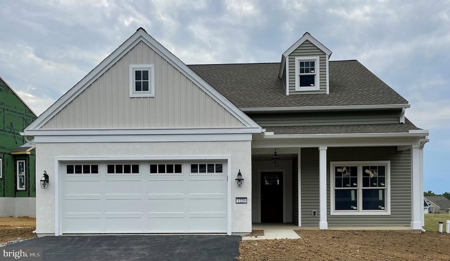 The PERCY A with LOFT in Alden Place.  Our little Percy is the smallest design in the collection, so he is extra special.  The layout is perfect for small-home living, flowing flawlessly for efficiency and comfort.  Percy is the perfect representation of small yet fabulous.  Alden Place is a 55+ Active Adult Community featuring a 17,000 sq. ft. Clubhouse featuring an indoor pool, hot tub, fitness center, ballroom, library, billiard room, and coffee cafe.  Also, the community has a small fishing lake and access to Rails & Trails for walking and biking.