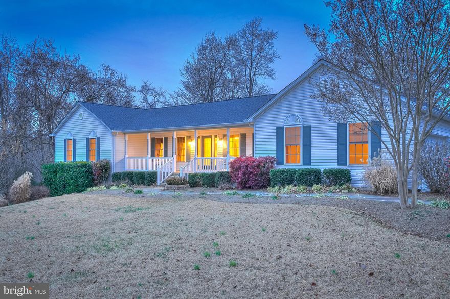 One Level Living at its Best! This Peaceful 4 Bedroom 2 Bathroom Rambler sits on a lovely 1.97ac lot! The farm behind gives the feel of a much larger setting.Ext. feat. incl. Brand New Roof, Screened Porch, Astute Landscaping & Hardscaping, Sprinkler System and a 10x20 Shed. Granite Counters, Upgraded Cabinets, Mud-Rm, Walk-In Pantry, HDWD Flrs, Surround Sound, & His/Her WIC's! Pending Release.