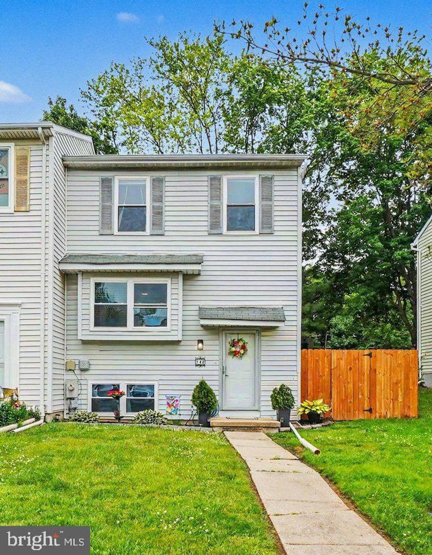 Welcome home! This three-level end-of-group townhouse features 3 bedrooms, 2 full bathrooms is move-in ready and has been meticulously maintained inside and out. Updates include new LVP flooring throughout, electric fireplace and custom-built mantle, refreshed kitchen with new countertops and backsplash, updated bathroom, a new outdoor fence, outdoor carpet and shed, blending modern, easy-care living with comfort. You will have memorable summers in the beautifully landscaped backyard that is a true oasis for relaxation and entertaining, including a dedicated play area for kids and off-street rear parking.

Located in Aberdeen in proximity to all of the ongoing developments that include expanding shopping, dining, and community amenities.  For commuters, this location is hard to beat: minutes to Aberdeen Proving Ground (APG), easy access to major routes including I-95 and Route 40, and a short drive to the Aberdeen Amtrak station for regional travel. Schedule your showing today!