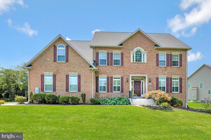 What a wonderful opportunity to own this home located in the northern most point of Huntingtown, Maryland.  This home has wide open spaces, inside and out, and is situated on  perfect flat yard and cul-de-sac.  5 bedrooms & 5 full baths are just the start with what this home has to offer!   The home has an open light filled floorplan and two-story foyer, along with hardwood flooring on the main level.  Many features to include an eat-in kitchen with a very large island and breakfast bar, to include updated stainless-steel appliances with wall oven, and propane cooktop.  You can enter the kitchen from your side maintenance free porch that leads to a spacious mudroom with laundry.  The main level also features separate dining & living rooms, as well as first floor bedroom and full bath!  The upper level offers hardwood floors, owner’s suite with double tray ceiling, an oversized luxury bathroom with soaking tub, massive separate shower, ceramic tile, double sinks, and leads to a walk-in closet with custom built-ins!  Each additional bedroom has spacious closets, and access to 2 more full bathrooms!  Access your upper level from one of your two staircases!  The fully finished basement includes a very nice rec room, the 5th full bathroom, and potential 6th bedroom that’s perfect for guests, office, or work-out room.  The exterior features a large maintenance free deck leading to an extensive hardscape patio with pergola overlooking a very nice back and side yard.  Truly a great place to call home, with an easy commute to D.C., Annapolis, Joint Base Andrews, Pax River, Beaches, shopping, and dining!  Great schools just minutes away!