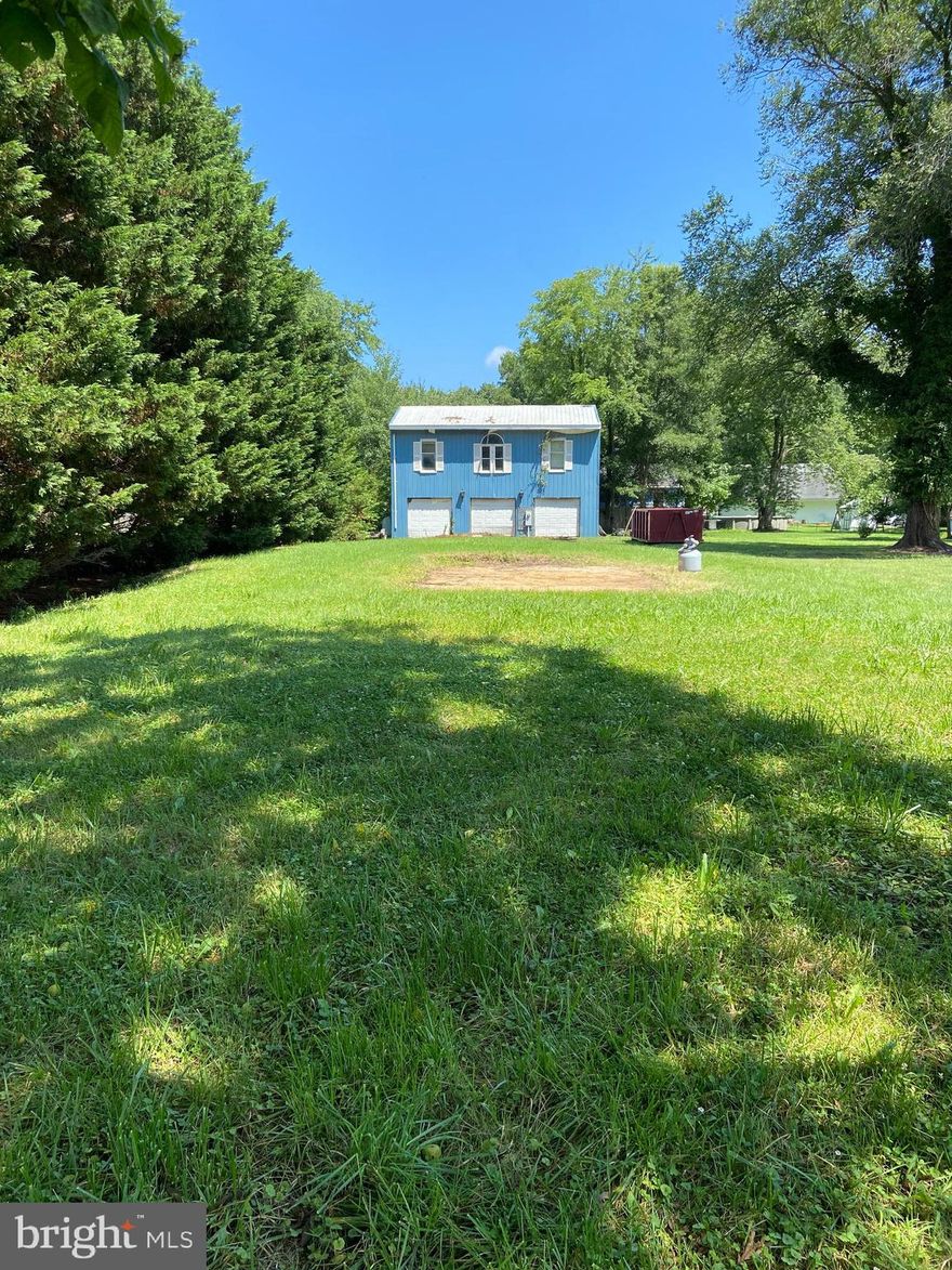 LOT FOR SALE! View of the Bird River.   Two story garage on site being sold as is. Please check with Zoning and permits before building. 

PLEASE READ:  Call agent Lisa Rierson for more information on this property.