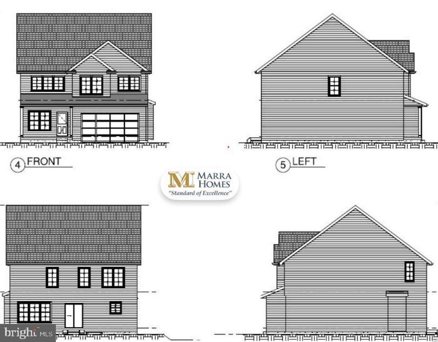 Welcome to this to-be-built custom home by Marra Homes, a well-known local builder, ideally situated on an almost half-acre lot in the desirable Cooper Farms neighborhood at 2503 A Duncan Road. This classic two-story Colonial or choose a Ranch model offers approximately 2,300 square feet of thoughtfully designed living space, featuring 4 bedrooms and 2.5 baths with an open and functional floor plan perfect for modern living. The first floor showcases luxury vinyl plank flooring throughout and welcomes you from the inviting front porch into a bright living room highlighted by a turned staircase. The main level also includes a convenient half bath, interior access to a large two-car garage, and a  gourmet kitchen with dining area, quality finishes, and a sliding glass door leading to the backyard. The spacious family room flows seamlessly with the kitchen and dining area, creating an ideal setting for everyday living and entertaining. Upstairs, you’ll find a generous center hall with a second-floor laundry area. The expansive primary suite features a large walk-in closet and a private bath  and walk-in shower. An oversized second bedroom, two additional well-proportioned bedrooms, and a center hall bath with tub/shower complete the upper level. This is a rare opportunity to build a custom home with a trusted local builder on a premium lot in an established neighborhood. Customize selections and finishes to make this home truly your own—don’t miss it! NO MODEL TO VIEW. Basement can be finished to provide an additional 948 sq. ft. of living space alone with a half bath room for additional charges.  Approx. 4 month delivery.