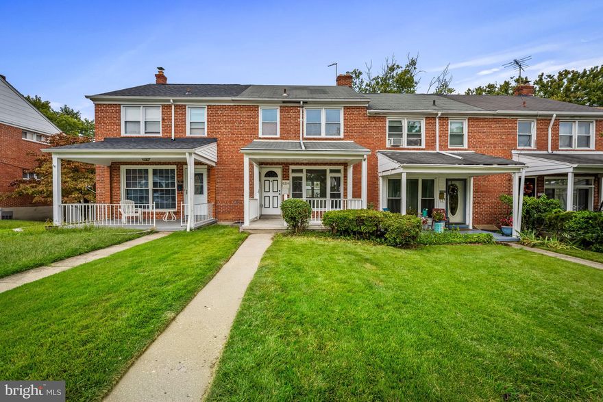 This recently renovated, 1500 SQFT 3 Bedroom / 1.5 Bath redbrick townhome nestled in the charming Ramblewood Community, boasts three fully finished levels with off street driveway parking in the rear along with a fully updated kitchen complete with stainless steel appliances, quartz countertops, and high-end soft close cabinetry, new bathrooms, newer HVAC and water heater, refinished hardwoods throughout the main and second level, and a finished family room in the basement! Additional features included recessed lighting, LVP in the basement, and a covered front porch. No expense has been spared!
