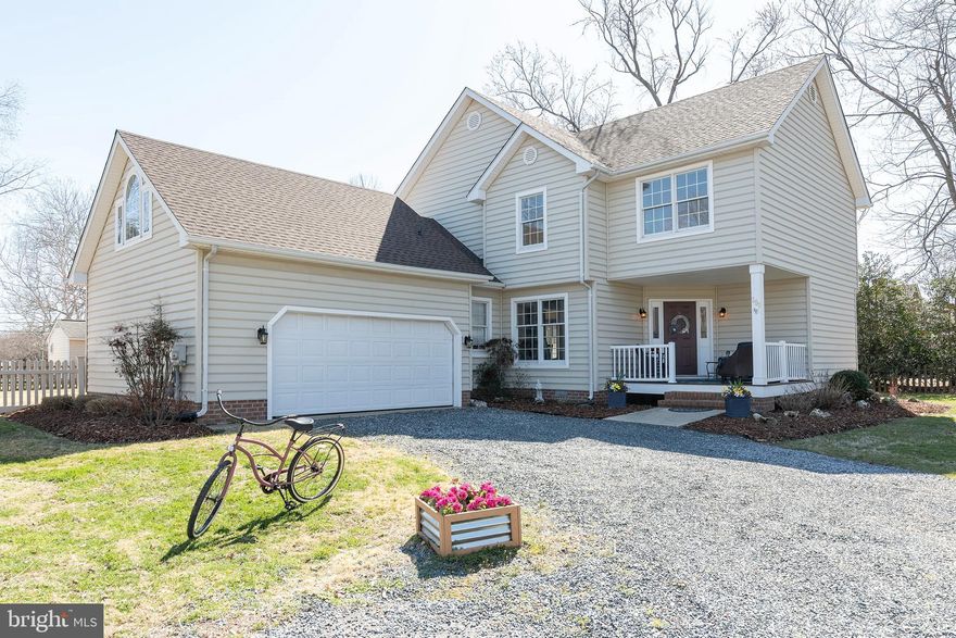 New to the market, this well-maintained 4-bedroom, 2.5-bath Cape Cod offers the perfect blend of comfort and Eastern Shore charm in the heart of Oxford. Tucked away on a quiet cul-de-sac, this inviting home features welcoming indoor and outdoor living spaces—ideal for year-round living or a relaxing weekend escape. Step into the foyer and discover spacious living and dining areas highlighted by beautiful Brazilian hardwood floors, vaulted ceilings, and abundant natural light. The comfortable living room flows seamlessly into a large kitchen with an adjacent dining area and a bright breakfast room perfect for casual mornings or gathering with family and friends.  Off the kitchen you will find a large family room with access to the spacious back yard. Upstairs, the primary suite offers a peaceful retreat with a large walk-in closet and ensuite bathroom featuring double sinks, jacuzzi tub and a walk-in shower. Two additional bedrooms share a generous full hall bath with double sinks and a tub/shower combination. Finishing off the second floor is a loft, ideal for a home office or home gym. Outdoor living is just as appealing. Unwind on the front deck or entertain in the fully fenced backyard complete with a deck, patio, and fire pit—perfect for relaxing evenings or weekend gatherings. One of the largest backyards in the neighborhood and plenty of room for a pool!  Located just a short stroll from downtown Oxford, you’ll enjoy easy access to local shops, restaurants, the waterfront park, Oxford Market, and the beloved Scottish Highland Creamery. 
Move-in ready and full of character, this Eastern Shore gem offers the best of Oxford living at an exceptional value. Recent upgrades include a new roof in August 2025, all stainless steel appliances are less than two years old