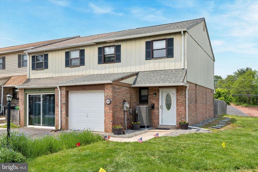 Welcome to 102 Orchard Court, an updated townhome nestled within the award-
winning the Spring-Ford Area School District, in the desirable Orchard Court community of
Royersford, PA. This cu-de sac end-unit townhome features 3 bedrooms and 1.5 baths
with FRESH paint and NEW waterproof vinyl plank flooring, NEW HVAC, NEW
dishwasher, NEW oven/range, newer water heater, newer refrigerator, several new light
fixtures, and more. The roof and gutters were replaced in 2019, and the fenced
backyard is fully landscaped for your relaxation and entertainment. Compared to
neighboring communities, this townhouse has a relatively low HOA fee (which covers
trash removal and common areas maintenance, such as mowing of the grass and snow
removal). Overall, this 1,228 square foot townhouse offers comfortable living space,
designed for both everyday functionality and relaxed living.
Step into the inviting foyer with a convenient powder room and coat closet, leading into
a spacious living and dining area filled with natural light and a sliding glass door leading to the backyard.
Perfect for enjoying the beauty of all four seasons from the comfort of indoors.
Upstairs, you’ll find three generously sized bedrooms, a full hall bath, a dedicated
laundry area, and ample storage space.
Additional highlights include central air conditioning and heating, a one-car garage,
private driveway parking, and additional unassigned parking around the cul-de-sac.
The community features a shared play area for children and a full-sized basketball court.
Located just minutes from schools, shopping, and major roadways, this home blends
comfort, convenience, and value.
Don’t miss the opportunity to make 102 Orchard Court your new home; schedule your
Tour today!