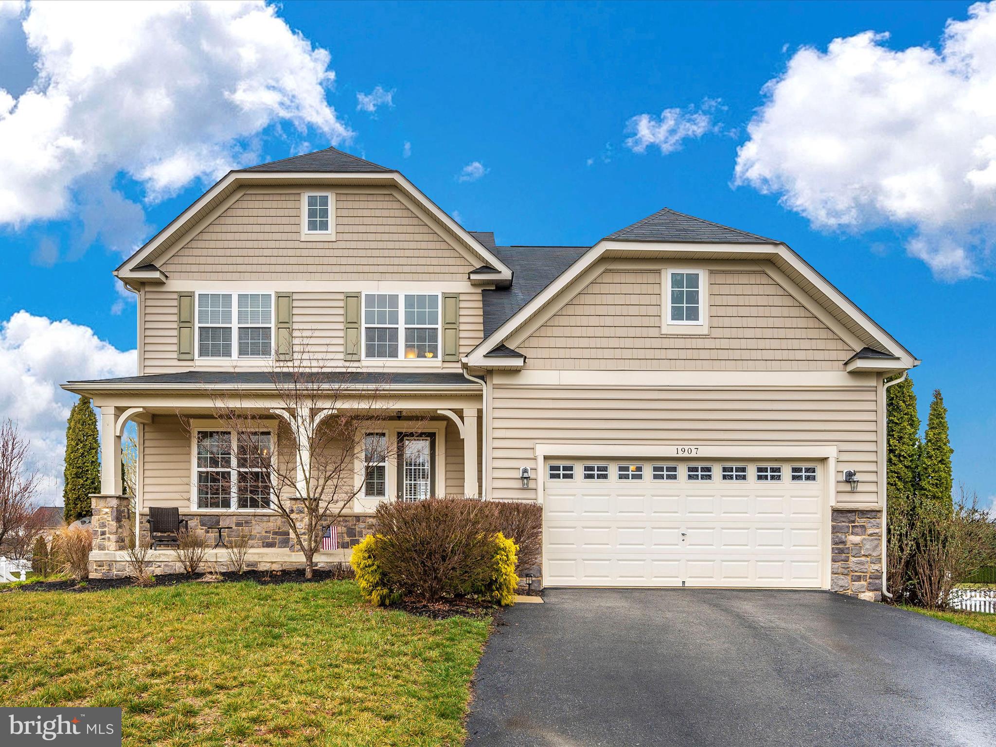 Rare opportunity to own a sought-after Drees Rowan floor plan in the Clover Ridge neighborhood. Gorgeous chef’s kitchen offers stainless steel appliances including double ovens, gas cooktop, an abundance of cabinetry and granite countertops, a large walk-in pantry closet, a huge island/breakfast bar and an adjacent dining area. Imagine entertaining in this spacious floor plan and enjoying family time and watching your favorite movies and TV shows in the adjacent family room decorated with a custom shiplap wall. The formal dining room, with wainscoting and crown and chair rail moldings, can accommodate a large table for holiday dinners. Working from home? The main level 5th bedroom, which can be used as an office or playroom, is conveniently located near the main level full bathroom. The large mudroom entry, from the two car garage, is perfect for bags, backpacks, shoes and so much more! Upstairs are four good-sized bedrooms and three full baths. The spacious primary bedroom includes a large walk-in closet, an ensuite bathroom with his and her vanities, a commode closet, a tiled shower and a soaking tub to relax and unwind. The second and third bedrooms share a Jack-n-Jill bath with double sinks and shower. The fourth bedroom has its own full bath and walk-in closet. You’ll love the convenience of having the laundry room on the bedroom level with the 1 year old Whirlpool washer and dryer and a utility sink. Downstairs the unfinished lower level is awaiting your creativity to build out a recreation room, 6th bedroom/exercise room or guest suite as its location is conveniently located next to the rough-in for the 5th full bath. The large deck is an ideal space to perfect your grilling skills, read a good book and enjoy the outdoors. The open floor plan is visually pleasing, offering arched entryways and niches. This home features ample storage space, 2-zoned HVAC, a cul-de-sac location and a beautiful celestial dogwood tree in the front yard. Plus, everything you need is just a stone’s throw away! Its prime location is near public and private schools, Fort Detrick, Frederick Community College, Wegmans, Walmart Super Center and commuter routes 15, 70, 340. With the beautiful layout and abundance of nearby amenities, this property won’t stay on the market long!