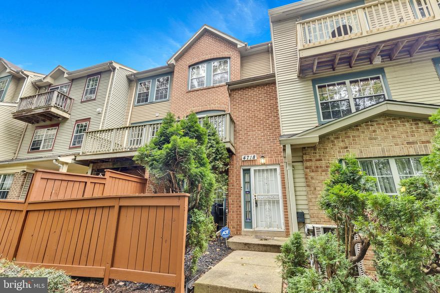 "BACK TO ACTIVE STATUS - FHA APPRAISED $320,000.00!  Great Price-Lot's of House for the $$$'s!!  Large Three Level Townhouse-Needs a little updating-Priced accordingly-Being Sold AS IS-Seller is providing  Buyer a one year 2-10 Home Warranty at settlement.  Family room with a fireplace opens to a private patio,  two bedrooms, both with private bathrooms plus powder rooms on both lower and second levels!  Table Space Kitchen, Formal Dining Room opens to a deck with a Beautiful View!   Lot's of house for the money!  Ready for a quick settlement!  Seller prefers Capitol Title to Conduct Settlement.