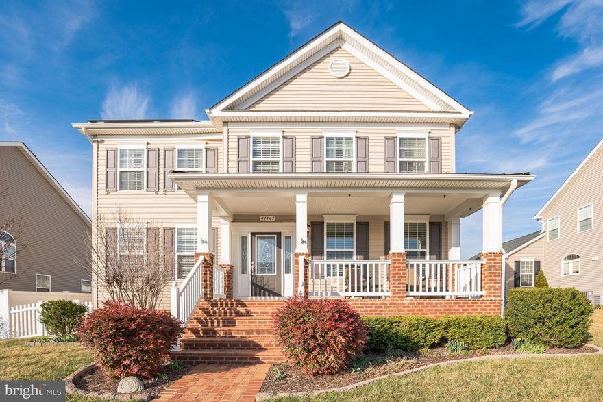 This one won't last long!  This beautiful colonial is located in the highly sought-out Leonard's Grant Community.  Choose to sit on your front porch and sip your coffee or sit in your fenced backyard that features a patio to enjoy a cookout.  Hardwood flooring throughout the main level.  The open concept allows you to enjoy hosting from your gourmet kitchen with granite countertops, double over, gas cook-top, walk-in pantry, and recessed lights.  Breakfast area oversees your backyard and patio area.   Upper floor features owner's suite with vaulted ceiling, walk-in closets, and luxury bathroom with dual head shower.  Two other spacious bedrooms, full bath, and laundry room are also located on upper floor.    Outdoors you will find lovely landscaping, fenced back-yard, in-ground sprinkler system.   Energy saving with solar panels are also included at no additional cost, these are paid in full.  This community offers a community center w/kitchen, in-ground pool, playgrounds, basketball courts, and so much more!  Short distance from elementary school, local shopping, grocery, downtown Leonardtown, and Pax River Naval Air Station.