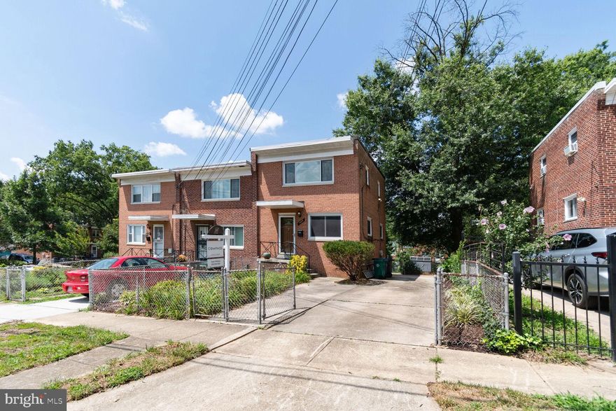 Welcome to 5804 35th Place located in the charming Town of Hyattsville.  This well maintained end unit row-home features an abundance of light with its east-west orientation.  Fully fenced, this property affords you a tiny oasis with its own private front and back landscaped yard, two car parking pad, and a hardscaped patio to relax and unwind with friends. The interior features 2 spacious bedrooms and a full bath on the upper level, and an updated galley kitchen, with a separate dining /living space to entertain on the main level. The partially finished basement provides you with a separate living space, and a utility room in the rear with its own rear walkout entrance. Located between two metro stations (PG and West Hyattsville), close to all commuter routes and DC, The Mall at Prince George’s, and all that the route 1/Gateway Arts District has to offer with StreetCar 82, Vigilante Coffee, Bus Boys and Poets, Wholefoods and Trader Joe’s. The list is endless. If you’re seeking that well maintained  home that has all your big ticket items addressed, then this is one you don’t want to miss. Come view today.