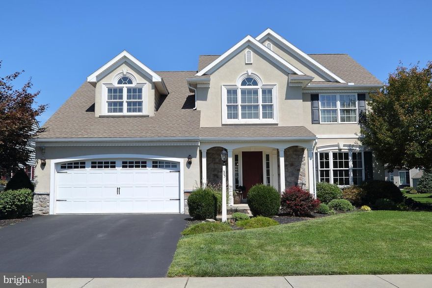 Stunning home in desirable neighborhood, 3500 total square feet. Immaculate better than new condition, remodeled kitchen, quartz countertops, glass linear mosaic tile backsplash, under cabinets lighting, luxury vinyl tile, all new stainless steel appliances, motorized cellular shades, breakfast bar and nook. 2 story vaulted family room, stone surround fireplace, custom built -in bookcase; also motorized cellular blinds. 1st floor laundry, office/den, glass French doors entering into the formal dining room. Master suite, 3 closets, master bath, 4 bedrooms (4th bedroom over garage has roughed in electrical for a ceiling fan). Finished lower level family with built in shelves, home theater speakers, bar area and extra storage. New water softener, whole house humidifier, propane hot water heater, Radon System. Step out into the backyard to a huge 24'x14' paver patio! Home located in USDA eligible area.