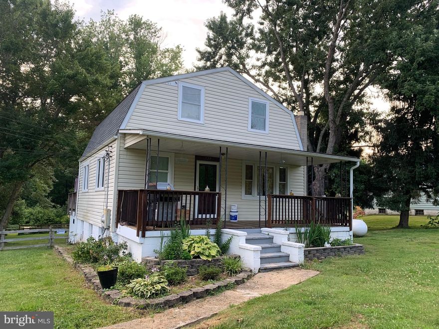 Large dutch colonial located conveniently in Aberdeen, MD with close proximity to APG and 95. Home features an updated kitchen with plenty of cabinet space. 3 bedrooms on upper level with a master bath and 2nd bath that will be finished shortly. Partially finished basement with bar. Plenty of storage! Generous sized patio off back overlooks  3.38 acre fenced lot that backs to beautiful trees and stream. Backyard includes enclosed chicken coop, separate fenced pasture could be perfect for horses. Oversized detached garage with 10 ft ceilings. Recently replaced HVAC and H2O and water softener and filtration system.