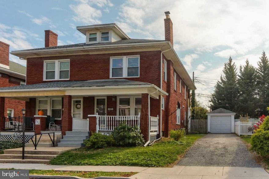 Just in time for the holiday season, this 4 bed, 2 bath brick beauty in York Suburban Schools is offered for sale!  The best blend of old and new, enjoy the classic tile floor in the kitchen, with brand new John H Myers cabinets and hi-def countertops.  Tasteful paint thru-out, new carpet, and brand new HVAC with air conditioning.  Turn the backyard into a private retreat, but you're moments away from York Hospital, York College, & 83.