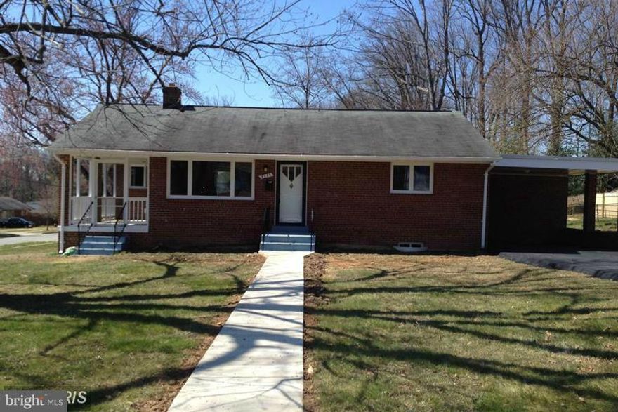 Remodeled all brick rambler. Walk to Falls Church High School and Providence ReCenter. Large corner lot. Sidewalk throughout community for morning jogs and evening strolls. Big side porch perfect for relaxing or entertaining. Hardwood floors on main level. Remodeled kitchen and bathrooms. Ready to move in May 29 or sooner is also possible. Owner requires good credit and income.