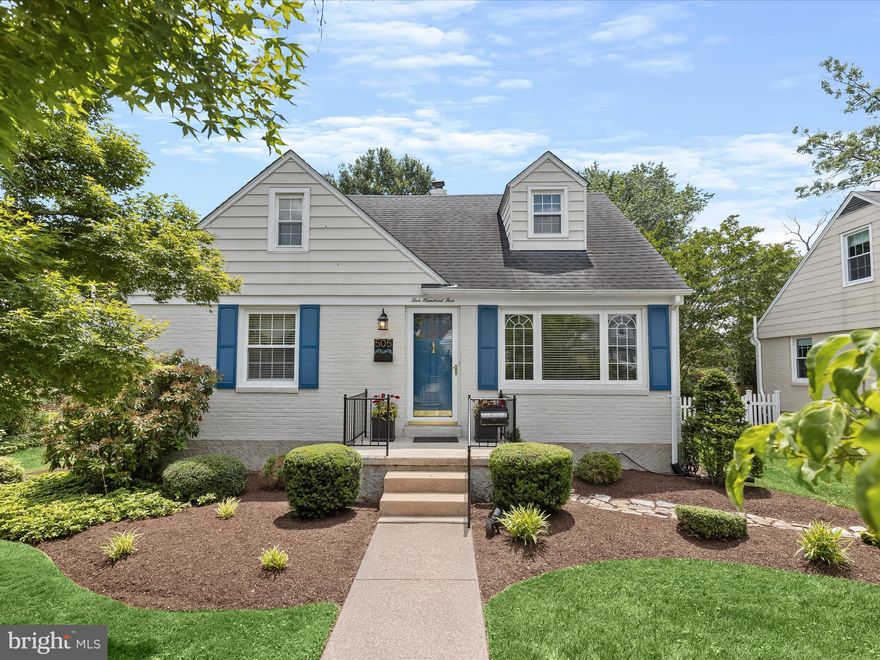 Welcome to this charming 4-bedroom, 3-bathroom Cape Cod home in the tree-lined Greenbrier neighborhood of Towson that greets you with a picturesque, landscaped lawn, setting the tone for the elegance within. Step into the living room, where a neutral color palette, crown molding, and rich hardwood floors create a sense of casual sophistication. Adjacent to the living room, the formal dining room adorned with crown molding and chair railing offers an inviting space for festive gatherings. Joyously prepare and share meals in the gourmet eat-in kitchen featuring luxury vinyl tile flooring, stainless steel appliances, gas cooking, and gleaming quartz counters highlighted by a decorative tile backsplash. Enjoy casual meals in the sunlit breakfast nook with a bay window and access to the expansive, two-tier deck, perfect for al fresco dining overlooking the splendid, fenced rear lawn.  Inside, a graceful arched entryway leads to the primary bedroom, a second bedroom, a full bath, and a convenient laundry room on the main level. Ascend to the upper level to find two additional bedrooms showcasing the architectural charm and dormer windows typical of Cape Cod homes. The upper level is completed by a bath with stylishly classic black and white ceramic tile. The lower level offers luxury vinyl plank flooring and built-ins, providing the flexibility to create your dream space—whether a recreation room, office, or studio-style bedroom, the possibilities are endless. A full bath completes this amazing level. Enjoy the proximity to Cromwell Valley Park with its hiking trails and picnic area, the Loch Raven Reservoir offering water-based activities, Towson University, and the dining and shopping options at Towson Town Center and The Shops of Kenilworth. Convenient commuter routes include I-695, I-83, and I-95, making this an ideal location for easy access to everything the area has to offer.
