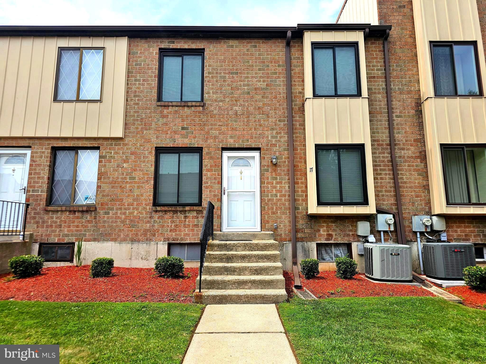 Beautiful, two story brick front townhome beaming with pride of ownership, offering two bedrooms and one and half baths in the "Hilltop" community of Brookhaven. The first floor features a large living room, dining area and updated kitchen, plus half bath and laundry area. The second floor offers two nice size bedrooms and a full bath. The basement is unfinished but offers loads of opportunities. All four of the front windows in this unit were just installed in 2024!! The kitchen was updated in 2019! The kitchen includes a stainless steel refrigerator, dishwasher, microwave and stove, The bathroom on the second floor was updated in 2023/24 with newer toilet, sink, vanity and flooring! Very large closets plus extra room in the basement allows space for all your extra belongings. First floor powder room and laundry for your convenience. Cool off on those hot summer days with your central air or in the community pool! This unit is located close to the parking lot allowing easy carrying of groceries and other items to and from the home. Conveniently located to an array of shopping plus hospitals, train, I-95, I-476, Philadelphia International airport and major sporting venues! Just move right in and unpack!!