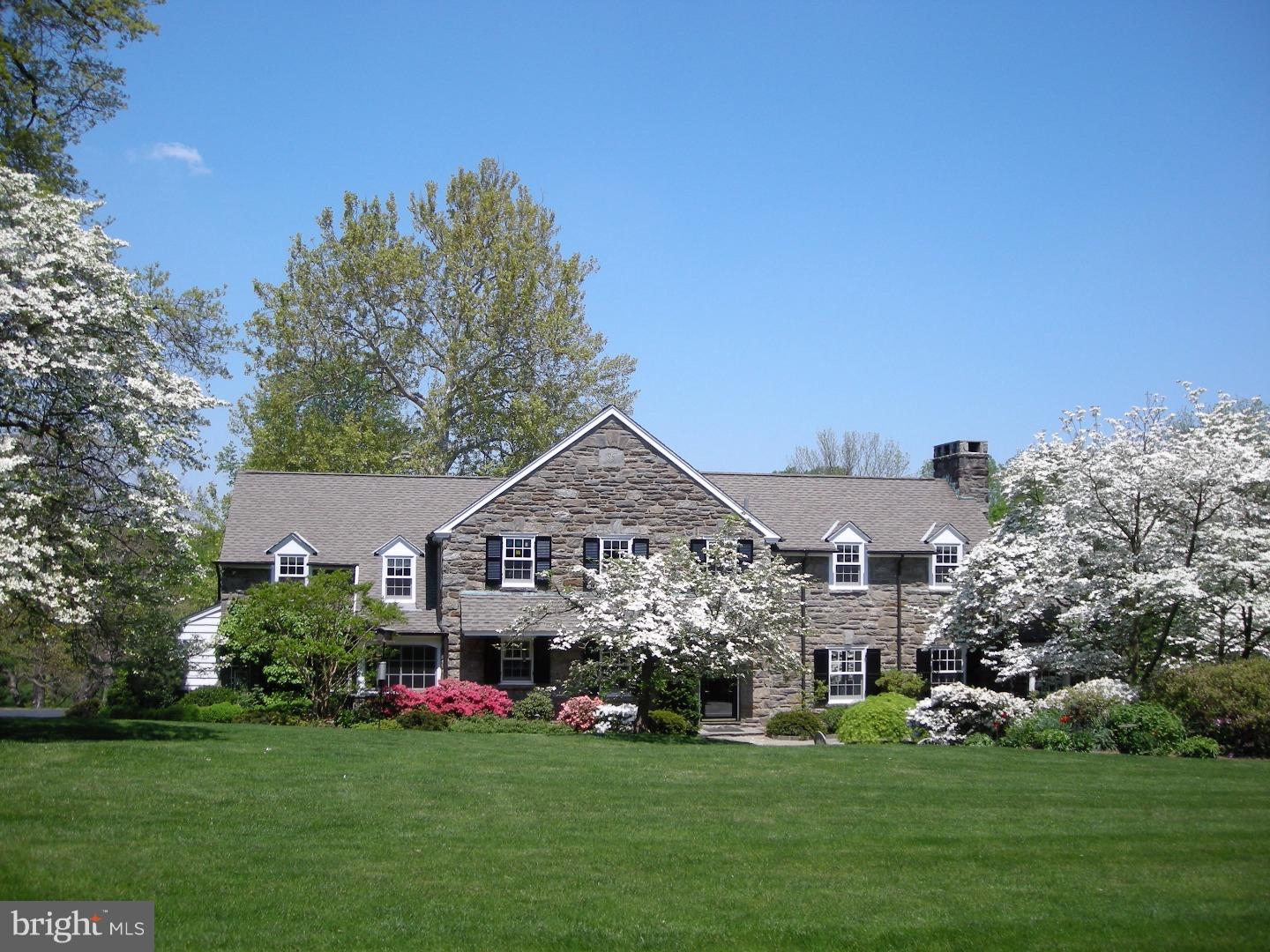 Welcome Home! Meticulously maintained stone and clapboard colonial with sun-filled rooms in a beautiful conserved setting in bucolic Old Newtown Square. This traditional house is privately situated on 5.97 acres (2.97 acres conserved) on quiet side street and is surrounded by many acres of conserved land. Gorgeous views and terraces highlight this property with hand crafted stone work where outdoor entertaining and casual day to day living can also be enjoyed around the pool. There is a large outbuilding that is presently used as a pool house and additional garage space but could also be converted to barn space. This home is perfection for carefree, day-to-day lifestyles or grand-scale entertaining! A short walk to Aronimink Country Club or a bike ride to EA, this property is perfectly located and is convenient to great dining and shopping, Center City and the airport. Town and Country living at its best! 653-655 Andover Road includes 2.97 acres of conserved land with the Brandywine Conservancy. There are no restrictions on the use of the field for livestock. Accessory structures are permitted, with some impervious restrictions. While no pond is permitted, the field can be mowed or tended. It cannot be cleared but dead and damaged trees may be removed. The conserved acreage is an important element of this property as it allows for unfettered enjoyment of the beautiful views from the house.