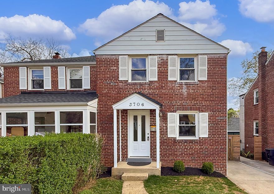 Nestled one block away from Rt. 50, this charming end unit home seamlessly blends modern updates with timeless appeal. Enter the spacious living room, connected to the formal dining room. The galley kitchen features new appliances and an elegant white Quartz countertop, and LED lighting. A family room addition with powder room, vaulted ceiling and lighted ceiling fan offers the perfect space for gatherings, with easy access to the kitchen for effortless entertainment. Upstairs, you'll find two bedrooms and an updated full bathroom. The lower level is partially finished with a den/study and utility/storage room with laundry area and HVAC. Step outside from the family room to your private fenced rear yard with a patio for outdoor enjoyment, gardening, or pets to roam freely. Located right off Glebe Rd, this home is just a few blocks from the Thomas Jefferson middle school and recreation center with basketball and tennis courts. 4 blocks to the popular Ruthies All Day Restaurant. 7/11 store one block away. Only 1.4 miles from the Ballston Metro and 1 mile Ballston Quarter, with numerous restaurants and shops. 1 mile from two Harris Teeter grocery stores. With easy access to Route 50 and Columbia Pike, commuting to Washington, D.C., the Pentagon, and National Airport is a breeze. Plus, you're only minutes from the Ballston Metro, surrounded by an array of restaurants, shops, and entertainment options. Don’t miss this opportunity to own a beautifully updated home in the convenient Glebe Manor community!