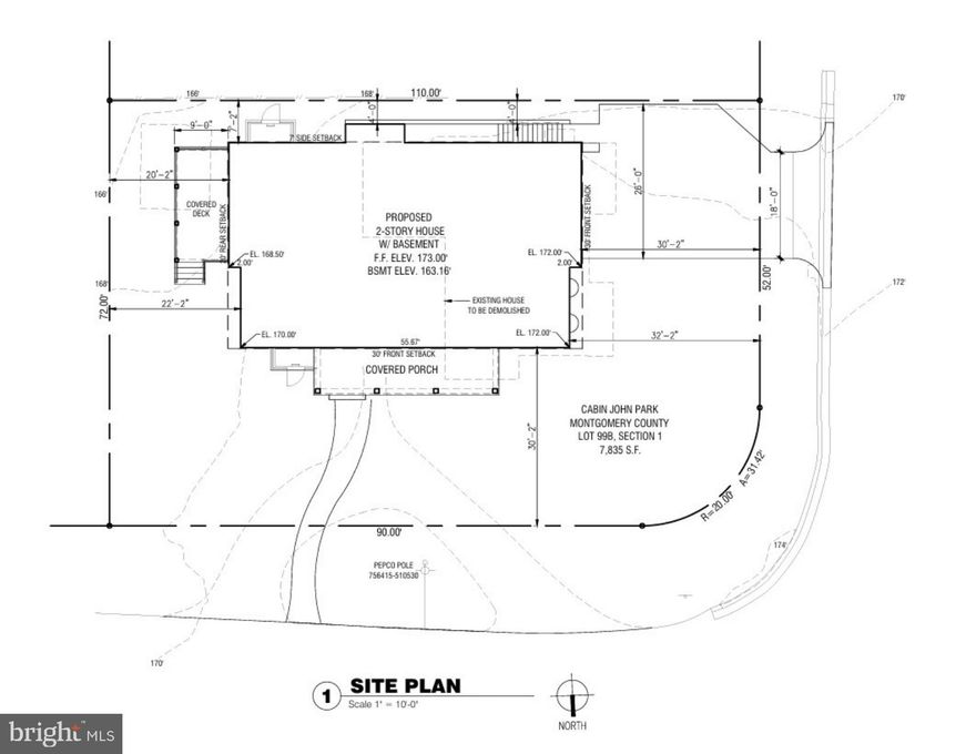 Beautiful corner lot in a serene neighborhood.  Walking distance to Whitman HS and Merrimac Park.  The lot is available as-is or using the proposed design by the award-winning team of Refined Properties LLC and Edgewood Builders LLC.  Please contact Wallace Realty for more details.  Note that the lot can be regraded so that a side-entry garage can be located on the main level.