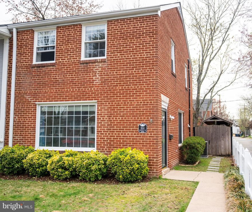 Charming 2-Bedroom Townhome in Prime Alexandria Location! Discover the perfect blend of comfort, convenience, and charm at 1614 Dogwood Drive. This delightful 2-bedroom, 1-bath end-unit townhome is nestled in a peaceful neighborhood, offering easy access to major thoroughfares like 395, Old Town, and National Airport. Enjoy the best of Alexandria living with coffee shops, restaurants, grocery stores, dog parks, and the shops at Bradlee Center just a short stroll away. Inside, this home features a spacious living area that seamlessly flows into a the dining space, perfect for entertaining or relaxing after a busy day.  The generously sized upper-level bedroom is the result of two rooms being combined, offering a versatile layout with plenty of room to make it your own. The functional kitchen is equipped with stainless steel appliances and opens to a convenient utility room that provides extra storage space, as well as a washer and dryer. Step outside through the utility room and you'll find a fully fenced rear yard, complete with a charming brick patio, a large lawn, and a small storage shed (the larger shed is reserved for the owner's property). This well-maintained townhome is ideal for those seeking both comfort and convenience in a prime Alexandria location. Don’t miss your chance to make this property your home! Schedule a showing today and experience everything this wonderful community has to offer.
