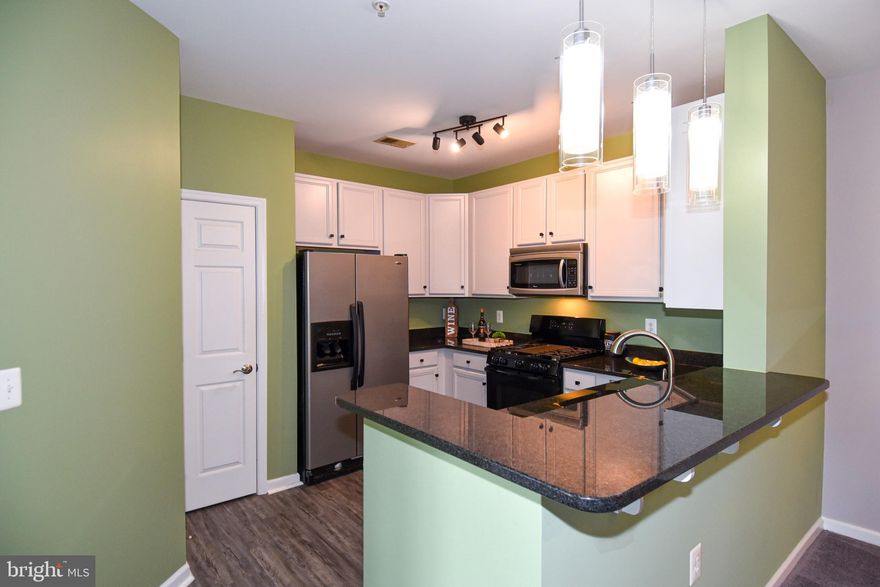 Gorgeous, contemporary 2BR, 1BA move-in ready unit in gated community. Lovingly maintained and upgraded by original owner to include in 2022 - kitchen cabinets painted, new light fixtures in kitchen and bathroom, new flooring in kitchen & bathroom, and new carpet throughout; 2023 - new garbage disposal, new hot water heater, new toilet, and fresh paint throughout. The gourmet kitchen with breakfast bar is great for entertaining friends and family. This floor plan offers plenty of storage with a large kitchen pantry, coat closet in the entry hallway and a linen closet. Community amenities include a fitness room, party room with kitchen and ample guest parking. Excellent location! The community is about one mile from the metro Blue & Silver Lines, two miles from DC, three miles from 495, 12 miles to DCA and within minutes of shopping, restaurants and the new University of Maryland Capitol Region Medical Center. Not FHA approved.