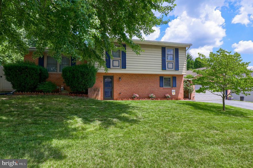 3 bedroom home in Manheim Township's School Valley neighborhood. This home features a primary suite with private bath and two closets, finished lower level with gas stove and plenty of storage with attic and garage area.  Rear deck with pergola leads to private fenced in backyard.